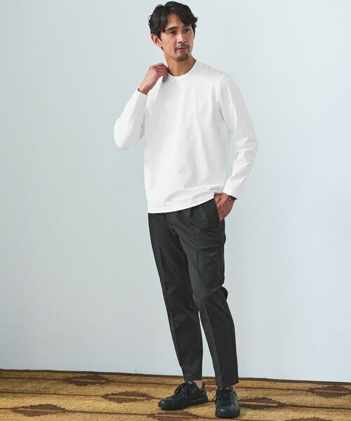 green label relaxing / グリーンレーベル リラクシング Tシャツ | 【WEB限定】JUST fit クリーン カノコ ジャケイン 長袖 Tシャツ -抗菌- | 詳細1