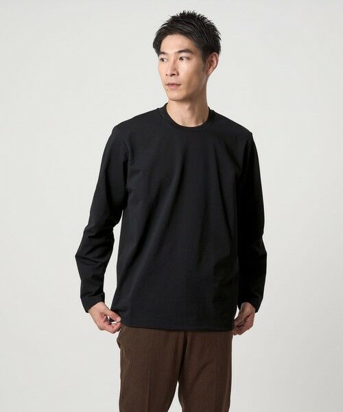 green label relaxing / グリーンレーベル リラクシング Tシャツ | 【WEB限定】JUST fit クリーン カノコ ジャケイン 長袖 Tシャツ -抗菌- | 詳細10