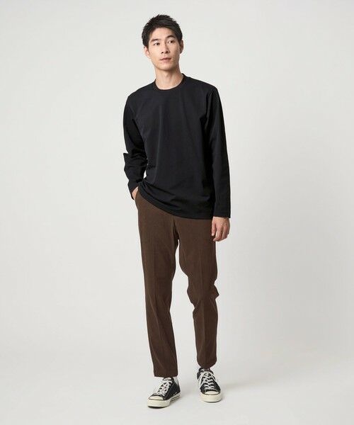 green label relaxing / グリーンレーベル リラクシング Tシャツ | 【WEB限定】JUST fit クリーン カノコ ジャケイン 長袖 Tシャツ -抗菌- | 詳細12