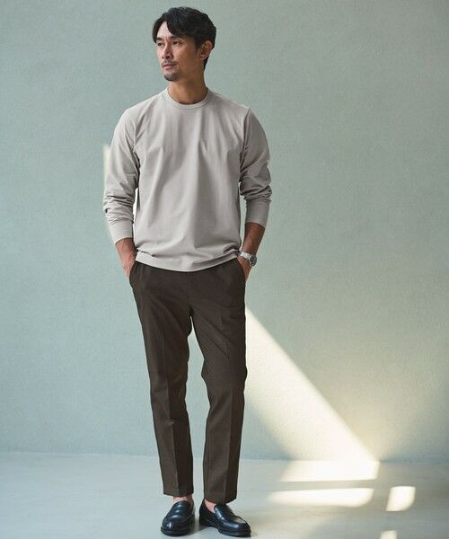 green label relaxing / グリーンレーベル リラクシング Tシャツ | 【WEB限定】JUST fit クリーン カノコ ジャケイン 長袖 Tシャツ -抗菌- | 詳細16