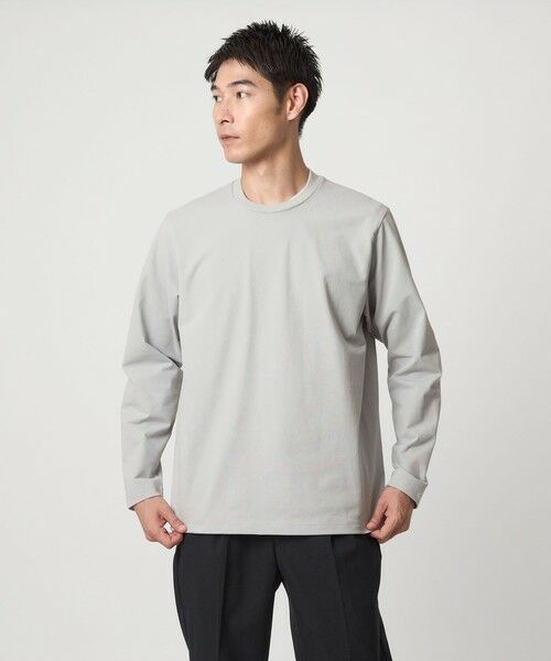 green label relaxing / グリーンレーベル リラクシング Tシャツ | 【WEB限定】JUST fit クリーン カノコ ジャケイン 長袖 Tシャツ -抗菌- | 詳細20