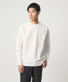 green label relaxing / グリーンレーベル リラクシング カットソー | 【WEB限定】JUST fit クリーン カノコ モックネック 長袖 Tシャツ -抗菌-
