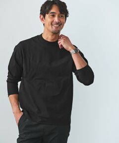 green label relaxing / グリーンレーベル リラクシング カットソー | 【WEB限定】JUST fit クリーン カノコ モックネック 長袖 Tシャツ -抗菌-
