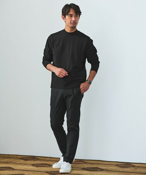 green label relaxing / グリーンレーベル リラクシング カットソー | 【WEB限定】JUST fit クリーン カノコ モックネック 長袖 Tシャツ -抗菌- | 詳細6