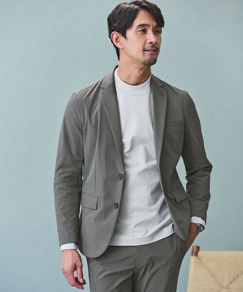 green label relaxing / グリーンレーベル リラクシング カットソー | 【WEB限定】JUST fit クリーン カノコ モックネック 長袖 Tシャツ -抗菌- | 詳細15