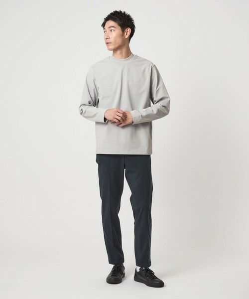 green label relaxing / グリーンレーベル リラクシング カットソー | 【WEB限定】JUST fit クリーン カノコ モックネック 長袖 Tシャツ -抗菌- | 詳細21