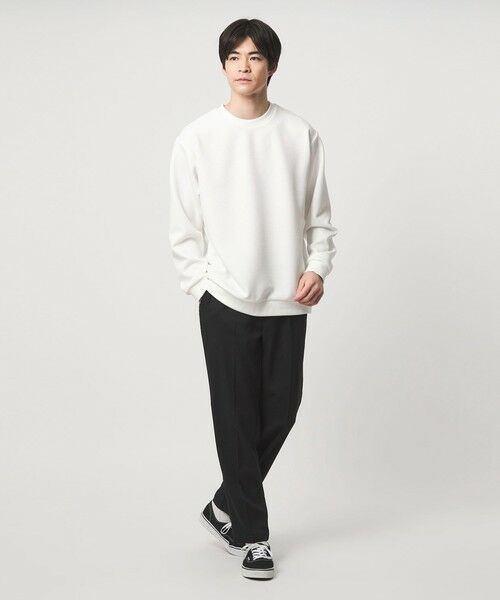 green label relaxing / グリーンレーベル リラクシング カットソー | ツイル パフ クルーネック カットソー | 詳細1