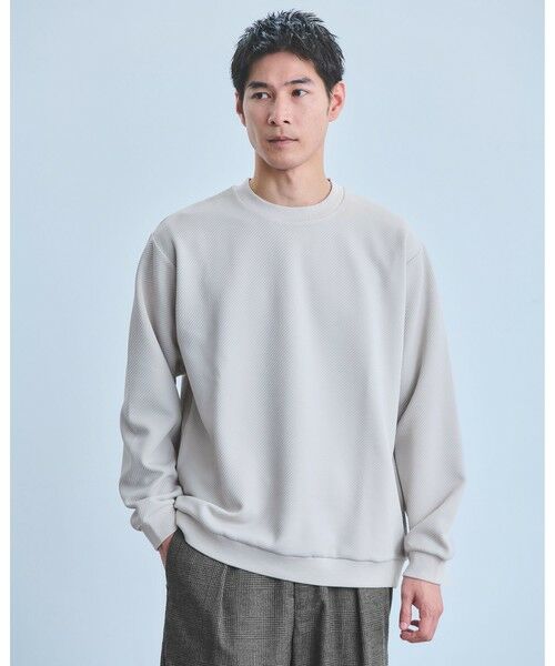 green label relaxing/グリーンレーベル リラクシング ツイル パフ クルーネック カットソー LT. GRAY XL green label relaxing/グリーンレーベル リラクシング ツイル パフ クルーネック カットソー LT. GRAY XL