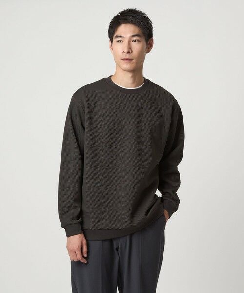 green label relaxing / グリーンレーベル リラクシング カットソー | ツイル パフ クルーネック カットソー | 詳細11