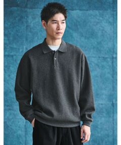 green label relaxing / グリーンレーベル リラクシング ポロシャツ | ワッフル 長袖 ポロシャツ カットソー