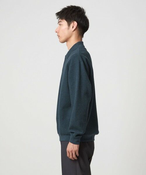 green label relaxing / グリーンレーベル リラクシング ポロシャツ | ワッフル 長袖 ポロシャツ カットソー | 詳細15