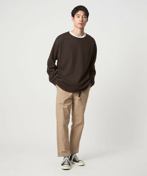 green label relaxing / グリーンレーベル リラクシング カットソー | ハーフゲージ ダブルフェイス ノーカラー カットソー | 詳細16