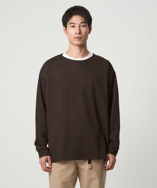 green label relaxing / グリーンレーベル リラクシング カットソー | ハーフゲージ ダブルフェイス ノーカラー カットソー | 詳細17