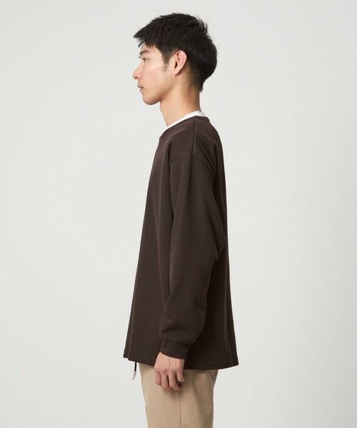 green label relaxing / グリーンレーベル リラクシング カットソー | ハーフゲージ ダブルフェイス ノーカラー カットソー | 詳細18