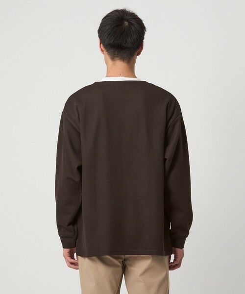 green label relaxing / グリーンレーベル リラクシング カットソー | ハーフゲージ ダブルフェイス ノーカラー カットソー | 詳細19