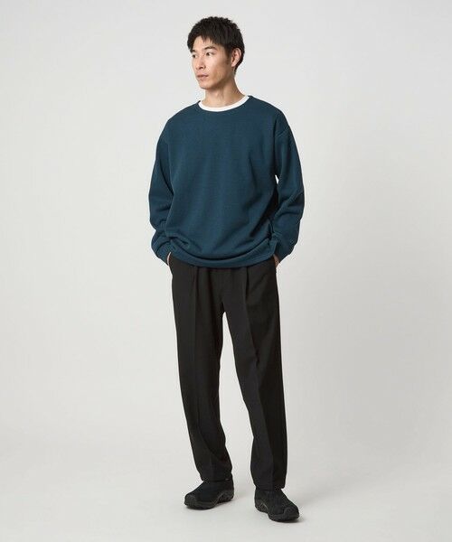 green label relaxing / グリーンレーベル リラクシング カットソー | ハーフゲージ ダブルフェイス ノーカラー カットソー | 詳細25