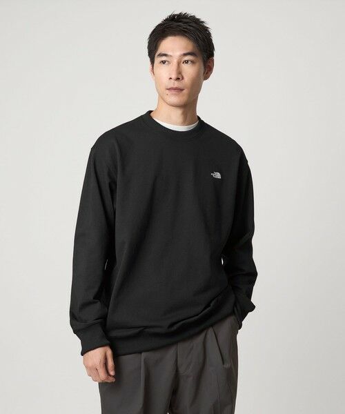green label relaxing/グリーンレーベル リラクシング <THE NORTH FACE>スモール ロゴ クルーネック スウェット BLACK M green label relaxing/グリーンレーベル リラクシング <THE NORTH FACE>スモール ロゴ クルーネック スウェット BLACK M