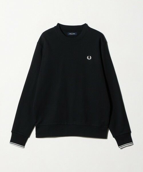 green label relaxing/グリーンレーベル リラクシング <FRED PERRY>クルーネック スウェット BLACK L green label relaxing/グリーンレーベル リラクシング <FRED PERRY>クルーネック スウェット BLACK L
