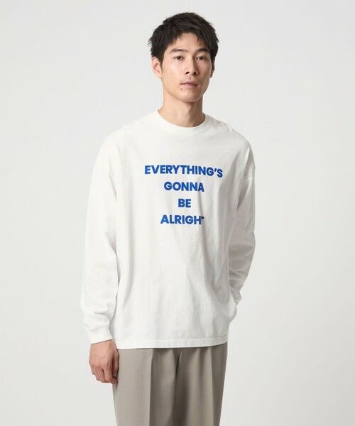 green label relaxing/グリーンレーベル リラクシング ＜OAFISH＞BE ALRIGHT 長袖 Tシャツ WHITE S