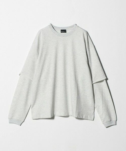 green label relaxing/グリーンレーベル リラクシング 【WEB限定】<GLR or>フェイクレイヤード クルーネック Tシャツ カットソー LT. GRAY L green label relaxing/グリーンレーベル リラクシング 【WEB限定】<GLR or>フェイクレイヤード クルーネック Tシャツ カットソー LT. GRAY L