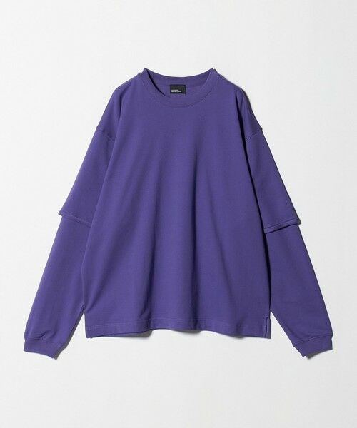 green label relaxing / グリーンレーベル リラクシング カットソー | 【WEB限定】＜GLR or＞フェイクレイヤード クルーネック Tシャツ カットソー | 詳細18