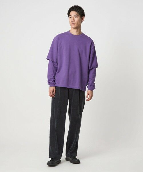 green label relaxing / グリーンレーベル リラクシング カットソー | 【WEB限定】＜GLR or＞フェイクレイヤード クルーネック Tシャツ カットソー | 詳細17