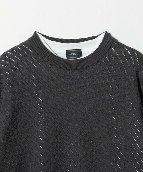 green label relaxing / グリーンレーベル リラクシング ニット・セーター | メッシュ レイヤード クルーネック ニット | 詳細11