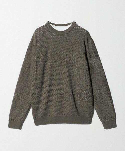 green label relaxing / グリーンレーベル リラクシング ニット・セーター | メッシュ レイヤード クルーネック ニット | 詳細22