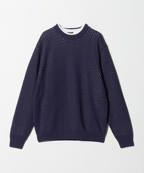 green label relaxing / グリーンレーベル リラクシング ニット・セーター | メッシュ レイヤード クルーネック ニット | 詳細27