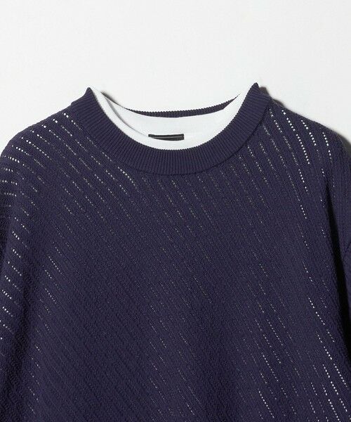 green label relaxing / グリーンレーベル リラクシング ニット・セーター | メッシュ レイヤード クルーネック ニット | 詳細29