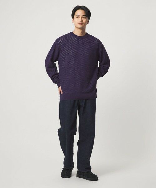 green label relaxing / グリーンレーベル リラクシング ニット・セーター | メッシュ レイヤード クルーネック ニット | 詳細26