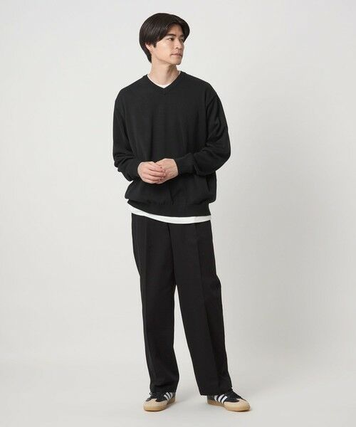 green label relaxing / グリーンレーベル リラクシング ニット・セーター | プレーン レイヤード Vネック ニット | 詳細1