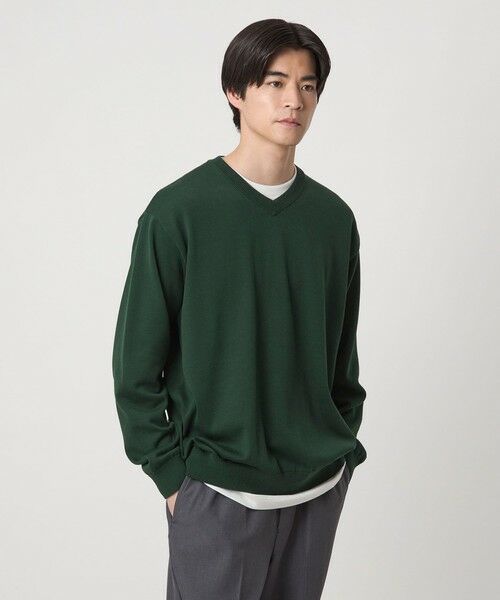 green label relaxing / グリーンレーベル リラクシング ニット・セーター | プレーン レイヤード Vネック ニット | 詳細19