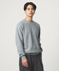 green label relaxing / グリーンレーベル リラクシング ニット・セーター | ジグザグ ミックス クルーネック ニット