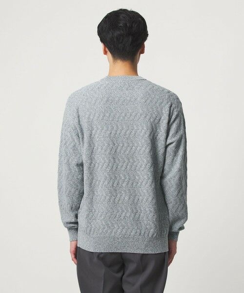 green label relaxing / グリーンレーベル リラクシング ニット・セーター | ジグザグ ミックス クルーネック ニット | 詳細9