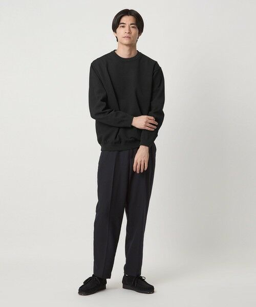 green label relaxing / グリーンレーベル リラクシング ニット・セーター | ポリエステル タック編み クルーネック 長袖 ニット | 詳細5