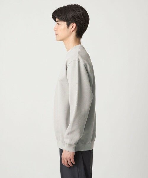 green label relaxing / グリーンレーベル リラクシング ニット・セーター | ポリエステル タック編み クルーネック 長袖 ニット | 詳細11
