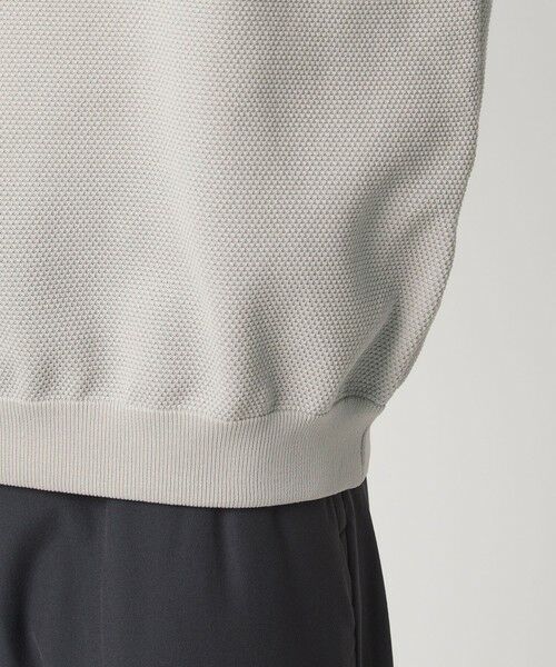 green label relaxing / グリーンレーベル リラクシング ニット・セーター | ポリエステル タック編み クルーネック 長袖 ニット | 詳細15