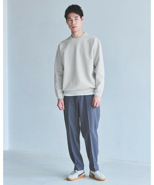 green label relaxing / グリーンレーベル リラクシング ニット・セーター | ポリエステル タック編み クルーネック 長袖 ニット | 詳細7