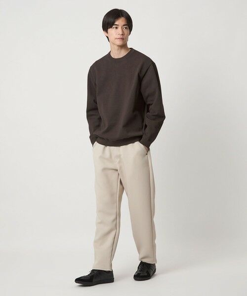 green label relaxing / グリーンレーベル リラクシング ニット・セーター | ポリエステル タック編み クルーネック 長袖 ニット | 詳細17