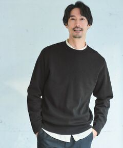 green label relaxing / グリーンレーベル リラクシング ニット・セーター | ポリエステル ウール ミラノリブ クルーネック ニット