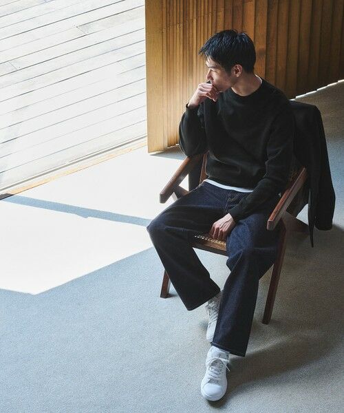 green label relaxing / グリーンレーベル リラクシング ニット・セーター | ポリエステル ウール ミラノリブ クルーネック ニット | 詳細2