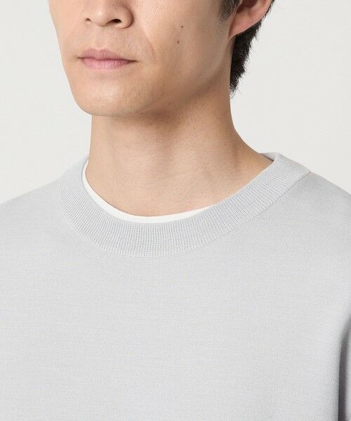 green label relaxing / グリーンレーベル リラクシング ニット・セーター | ポリエステル ウール ミラノリブ クルーネック ニット | 詳細11