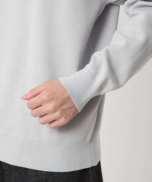 green label relaxing / グリーンレーベル リラクシング ニット・セーター | ポリエステル ウール ミラノリブ クルーネック ニット | 詳細12