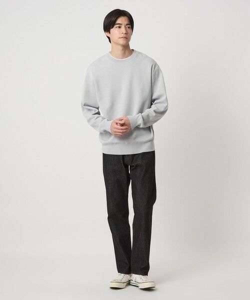 green label relaxing / グリーンレーベル リラクシング ニット・セーター | ポリエステル ウール ミラノリブ クルーネック ニット | 詳細7