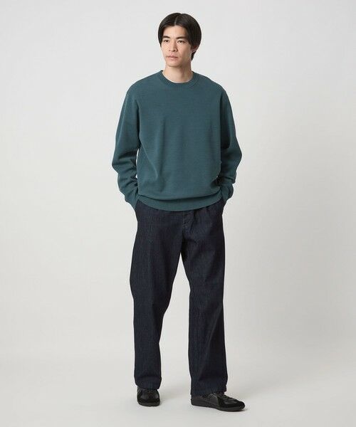 green label relaxing / グリーンレーベル リラクシング ニット・セーター | ポリエステル ウール ミラノリブ クルーネック ニット | 詳細14