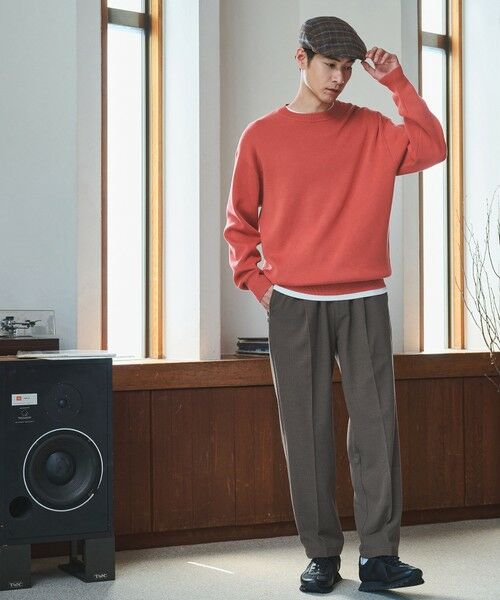 green label relaxing / グリーンレーベル リラクシング その他パンツ | TRカルゼ 裏起毛 オルマイ ワイド パンツ -2WAYストレッチ- | 詳細8