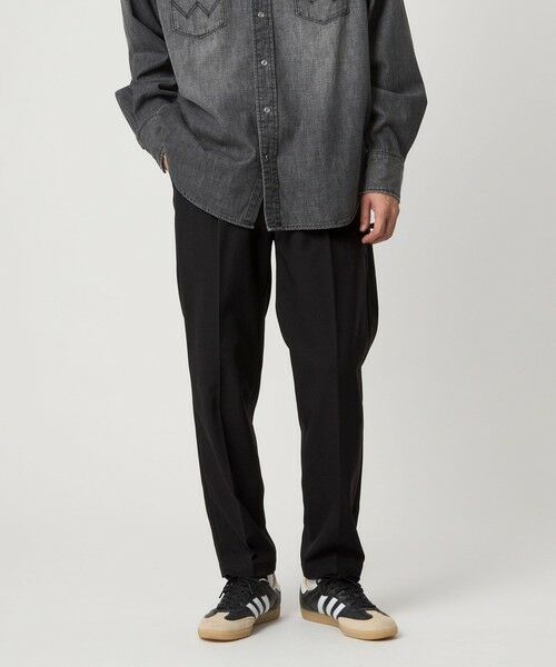 green label relaxing / グリーンレーベル リラクシング その他パンツ | 【WEB限定】JUST fit ウールライク 1プリーツ イージースラックス パンツ -ストレッチ- | 詳細2