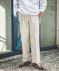 green label relaxing / グリーンレーベル リラクシング チノ・ワークパンツ | コットン チノ 1プリーツ W4 ワイドパンツ