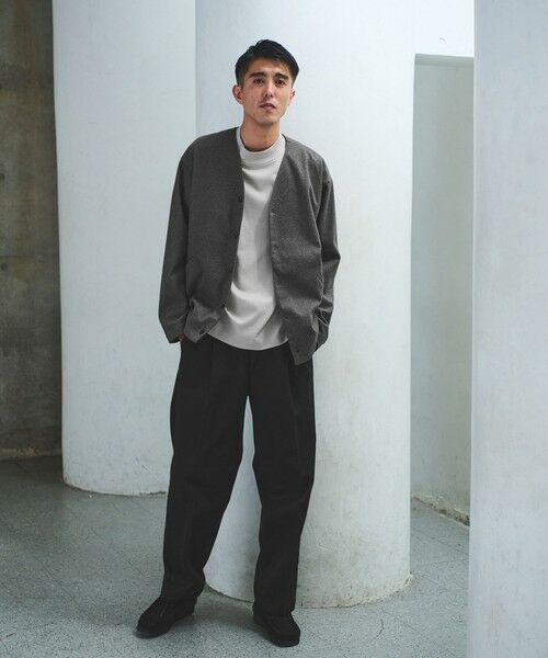 green label relaxing / グリーンレーベル リラクシング チノ・ワークパンツ | コットン チノ 1プリーツ W4 ワイドパンツ | 詳細1